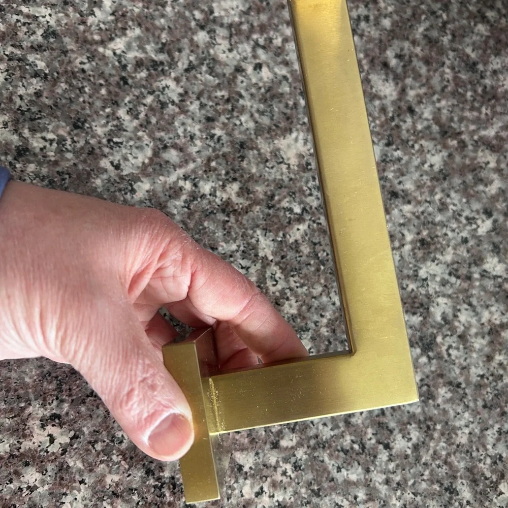 Gold Metal Toilet Paper Holder